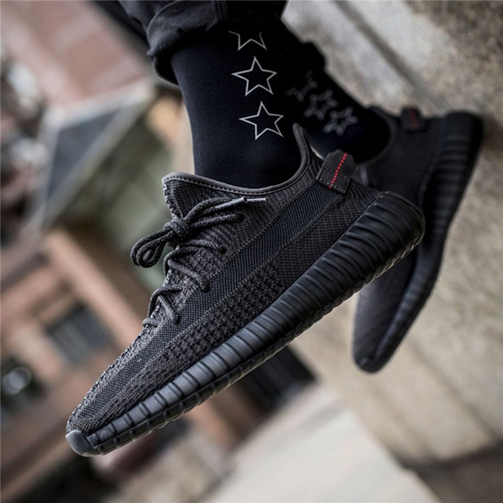 Giày Adidas Yeezy 350 v2 Black (Non-Reflective) FU9006 - Ảnh 4