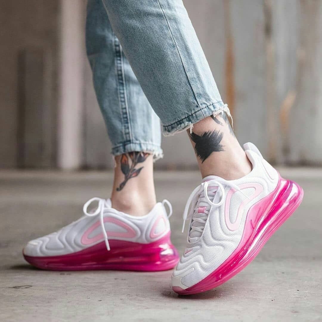 Giày Nike Air max 720 white/ pink AR9293 103 - Ảnh 2