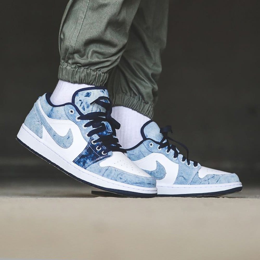 Giày Jordan 1 Low Washed Denim CZ8455 100 - Ảnh 2