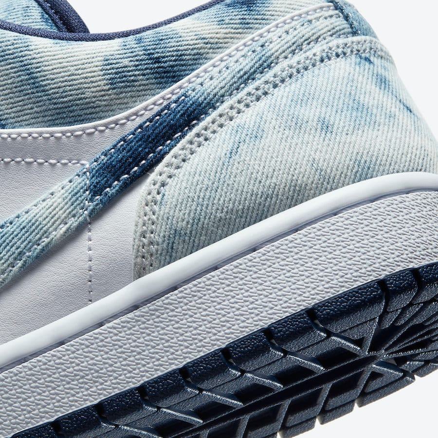 Giày Jordan 1 Low Washed Denim CZ8455 100 - Ảnh 4