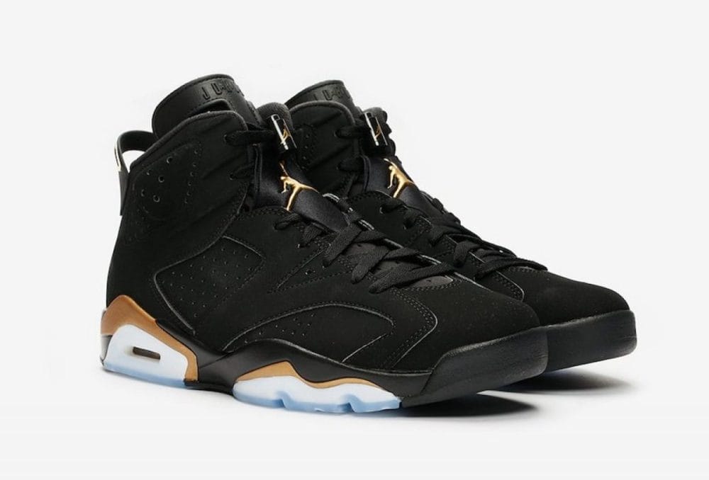 Giày Nike Jordan 6 black gold CT4954 007