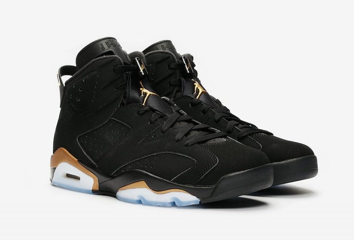 Giày Nike Jordan 6 black gold CT4954 007