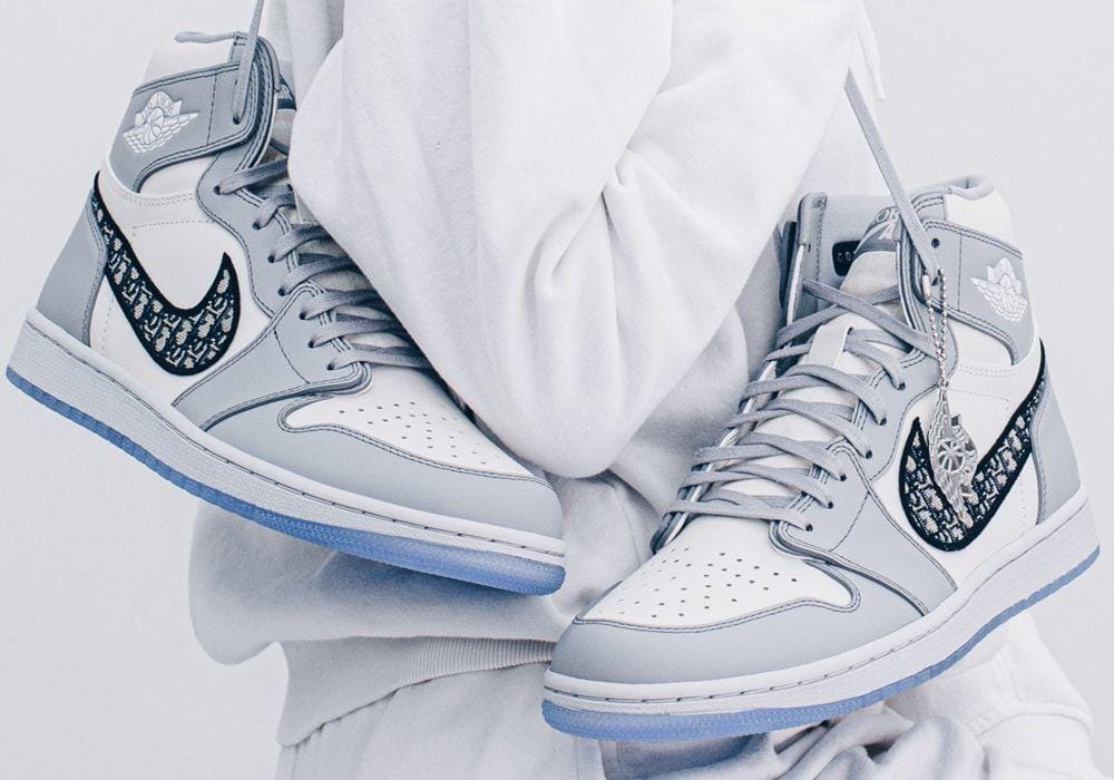 Giày Nike Dior x Jordan 1 high CN8607 002 - Ảnh 13