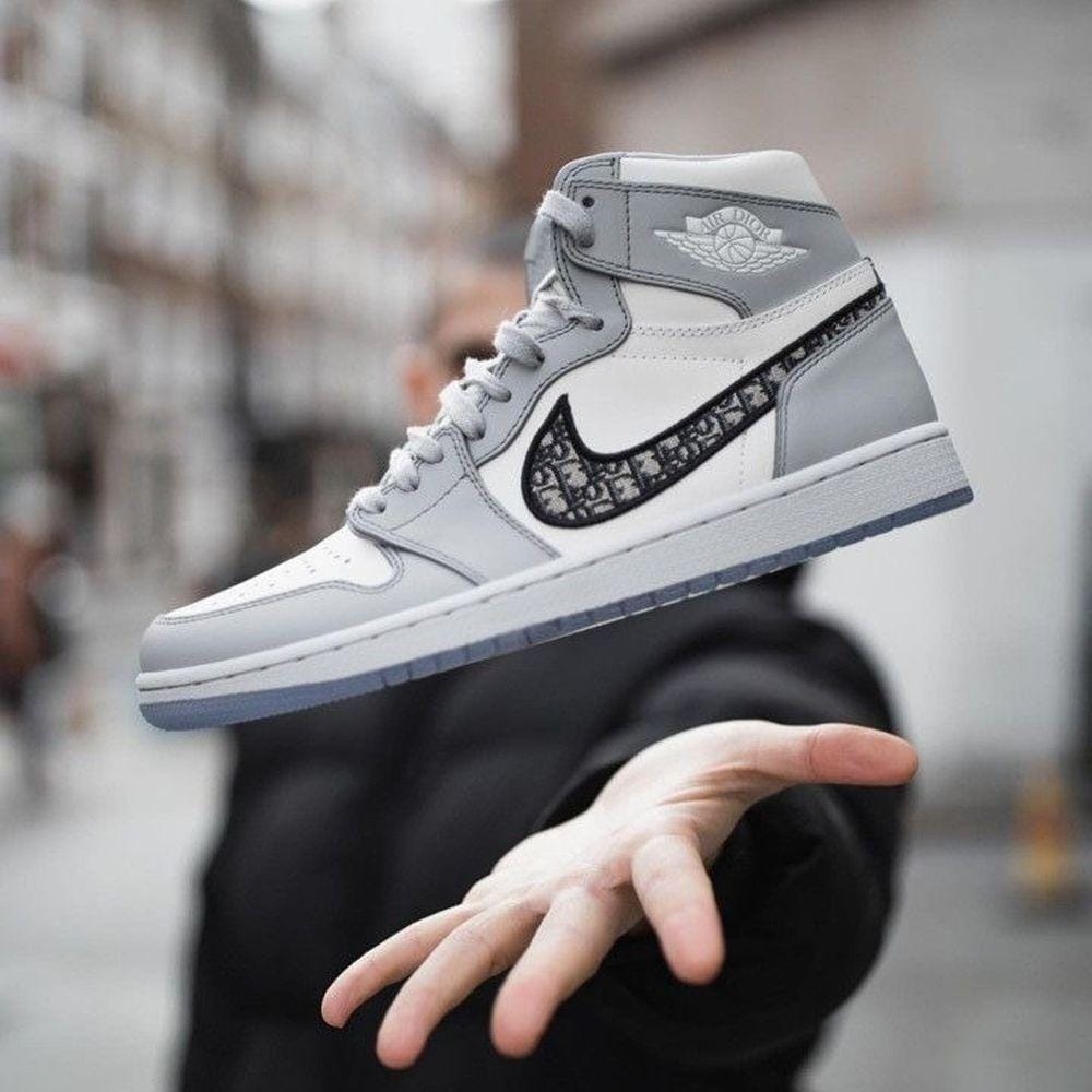 Giày Nike Dior x Jordan 1 high CN8607 002 - Ảnh 16