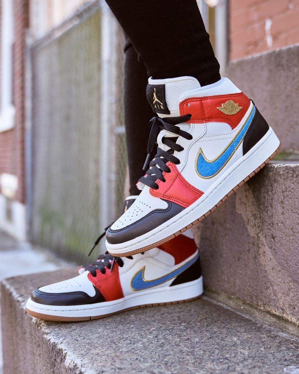 Giày Nike Jordan 1 Mid Let (Her) man [DC1426 100] - Ảnh 4