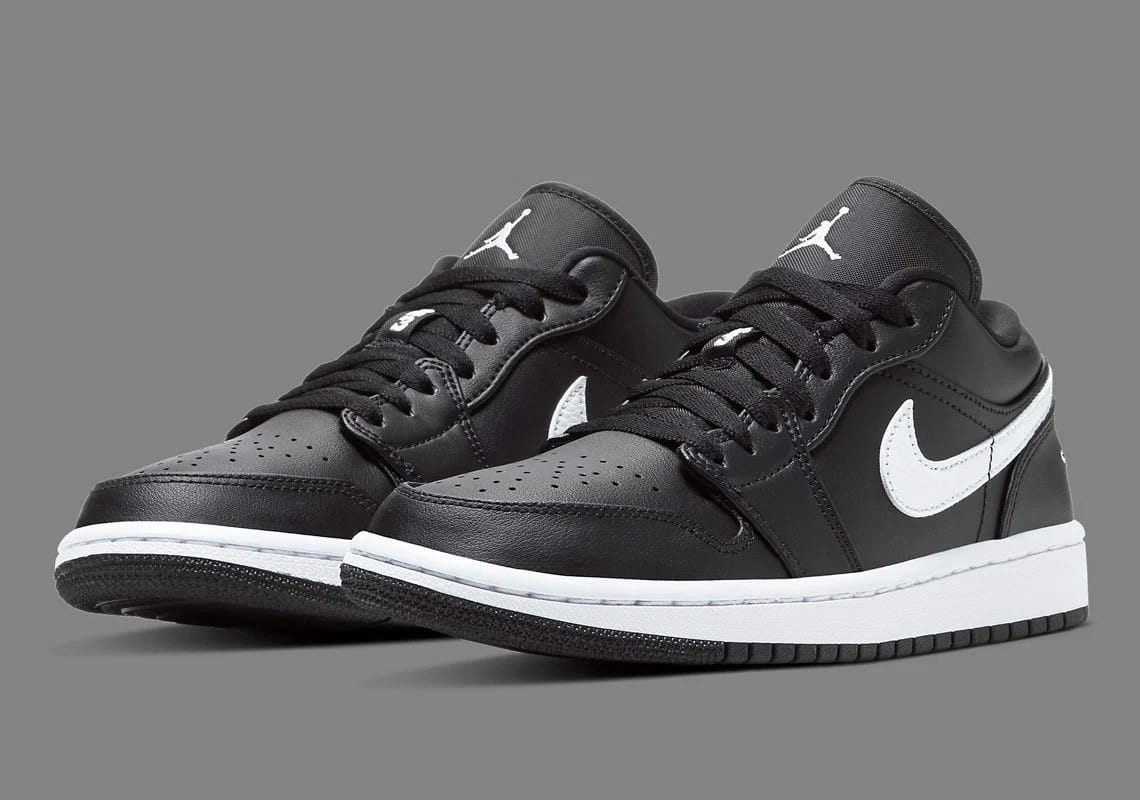 Giày Jordan 1 low black white AO9944 001 - Ảnh 3