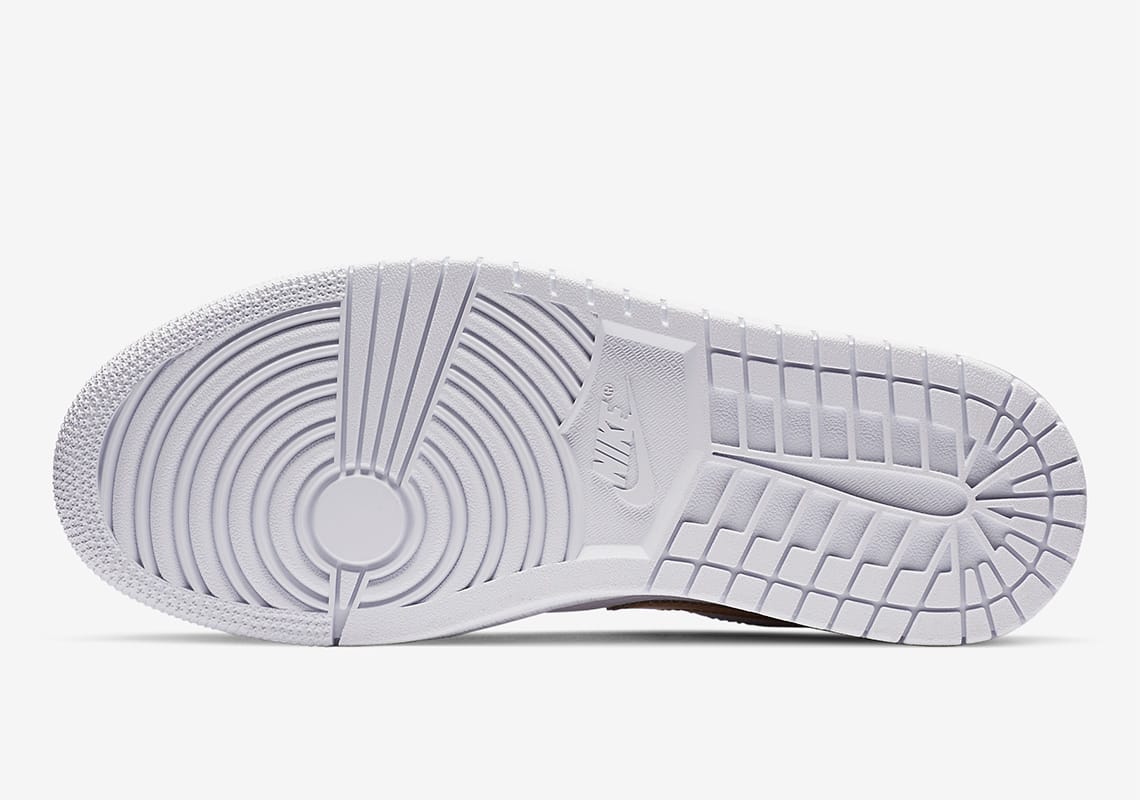 Giày Nike Jordan 1 low white gold CZ4776 100 - Ảnh 2