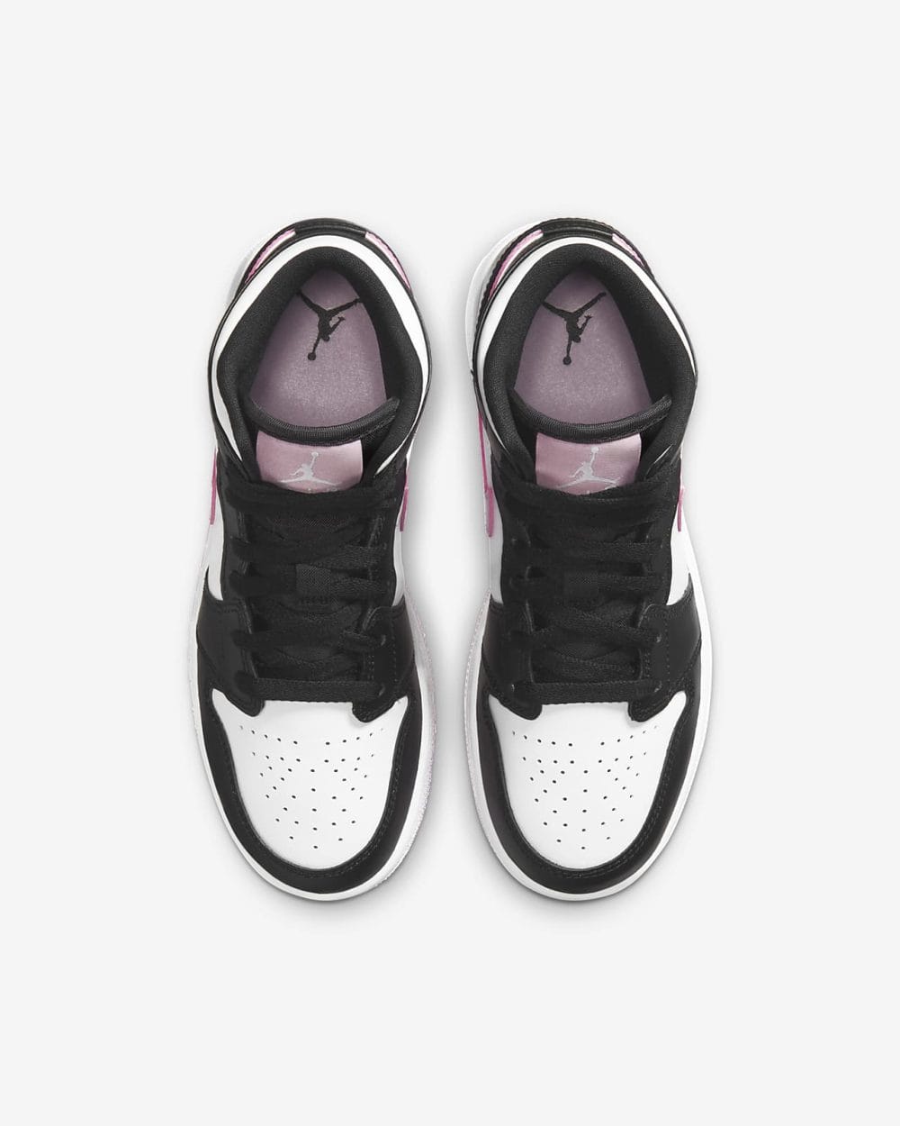 Giày Jordan 1 Mid White Black Light Arctic Pink [555112 103] (nữ) - Ảnh 2
