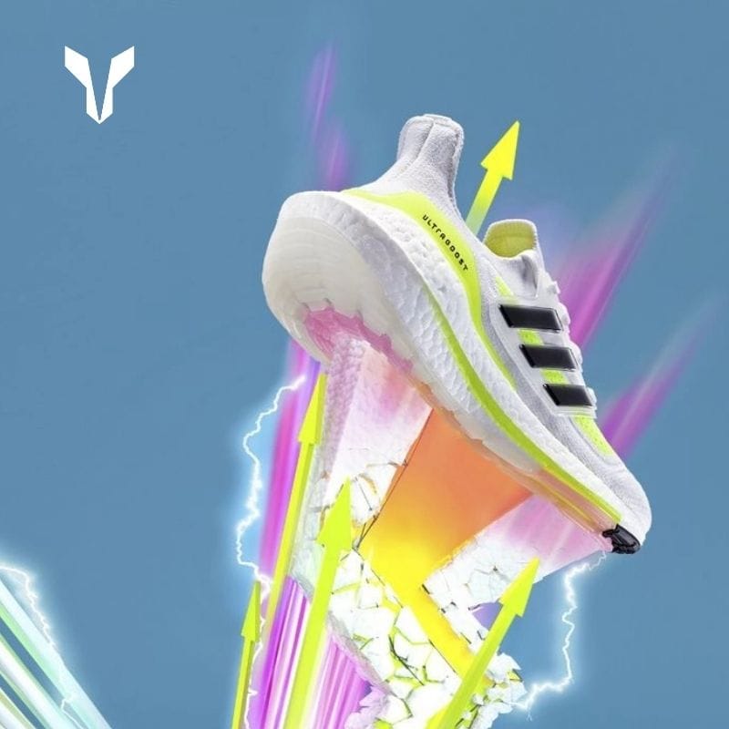 Giày Ultra Boost 21 White Solar Yellow