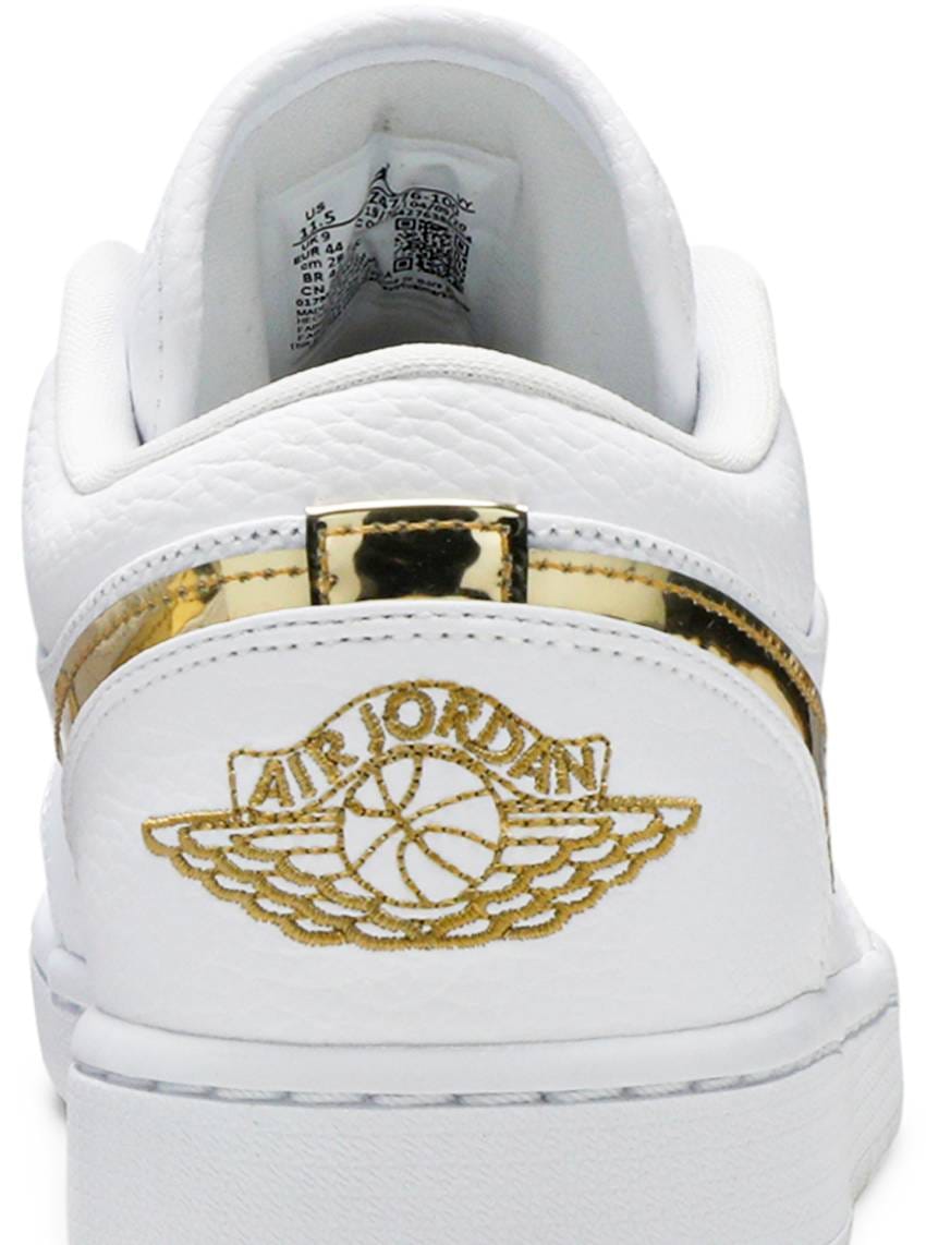 Giày Nike Jordan 1 low white gold CZ4776 100 - Ảnh 6