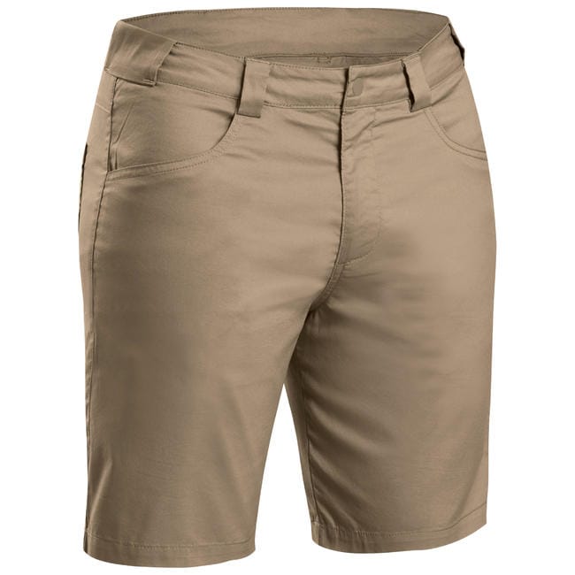Quần short đi phượt nam Quechua nâu 8549756