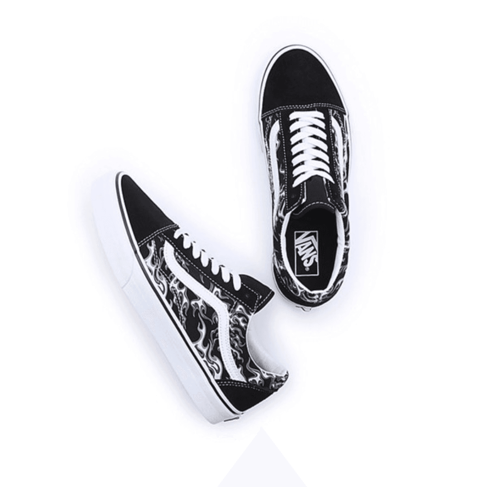 Giày Vans Old Skool đen lửa trắng VN0007NTBMX - Ảnh 3