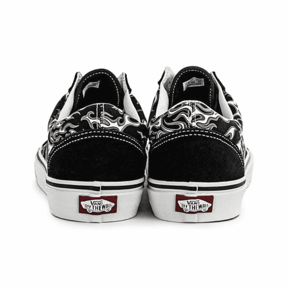 Giày Vans Old Skool đen lửa trắng VN0007NTBMX - Ảnh 4