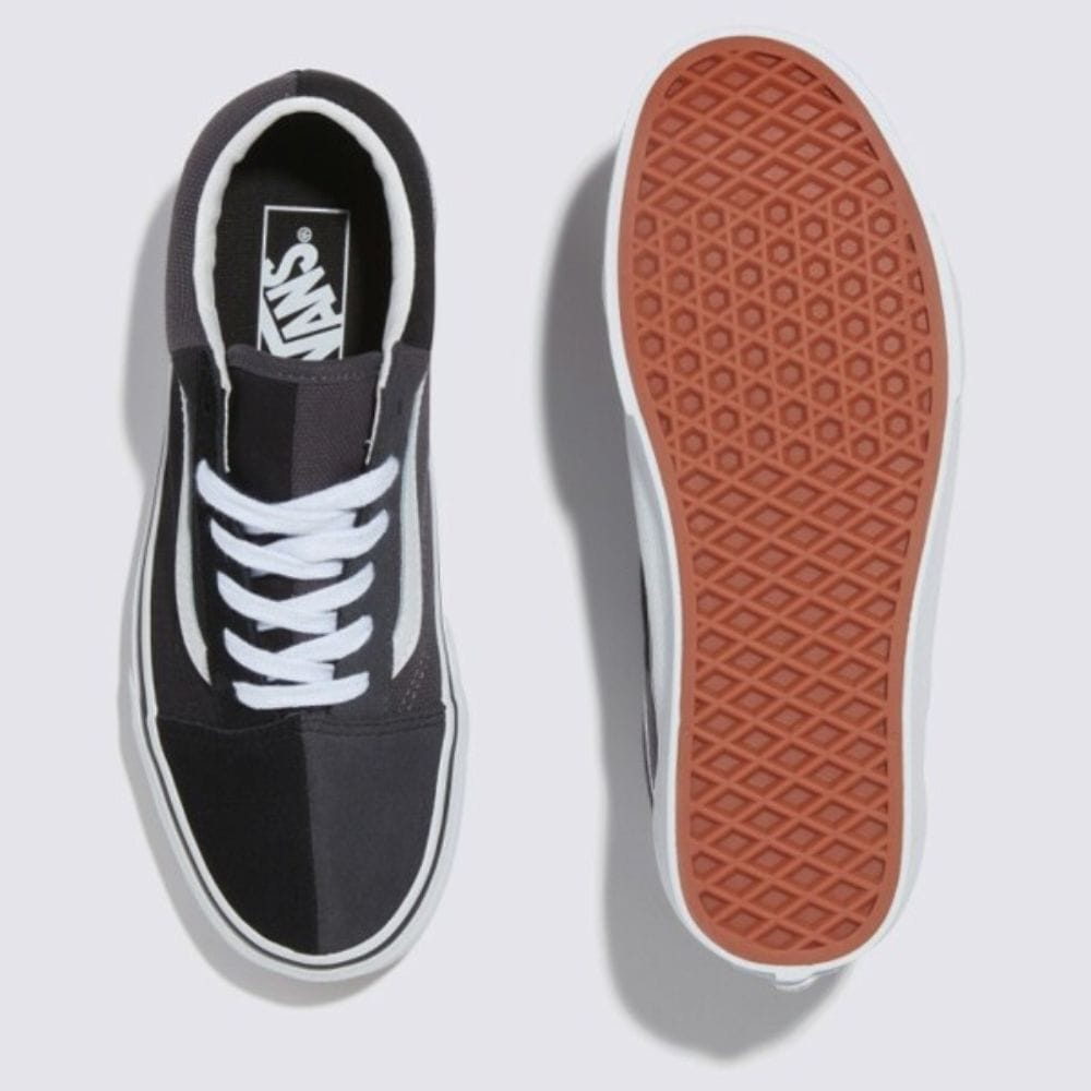 Giày Vans Old Skool Split đen xám VN0009QHKOU - Ảnh 3